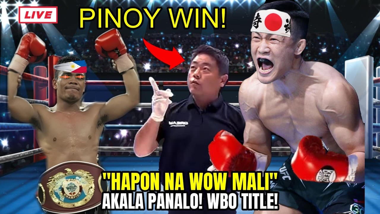 HAPON MAAGANG NADIWANG AKALA PANALO! PAHIYA SA PINOY NA NAG WBO CHAMPION!