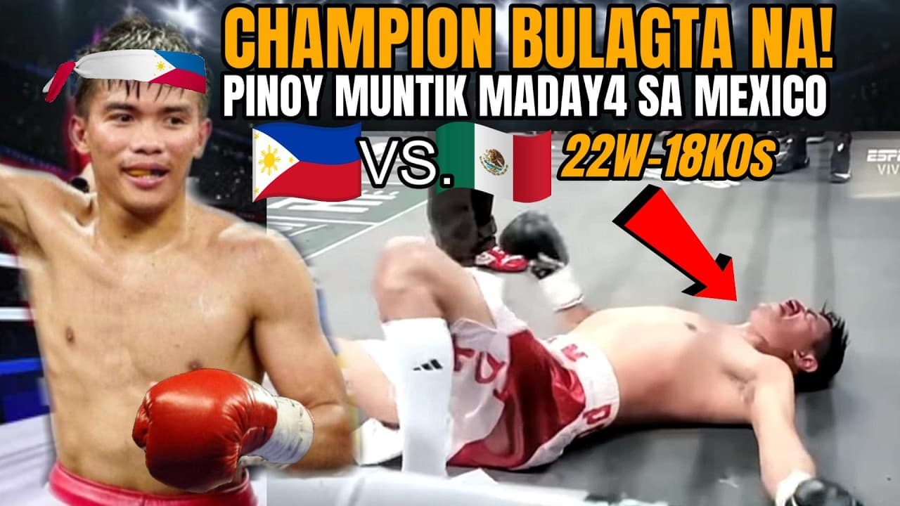 LATEST FIGHT! PINOY MUNTIK PA MADAYA! MEXICAN CHAMPION BULAGTA NA!