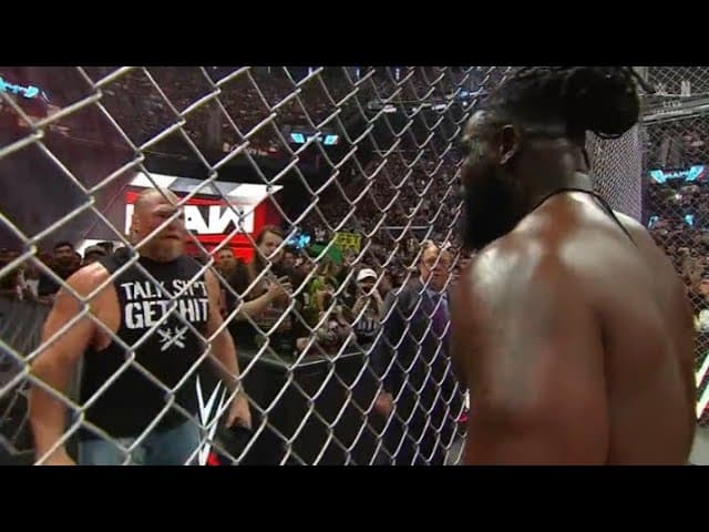 Brock Lesnar confronts Oba Femi _WWE RAW 27 JULY 2026