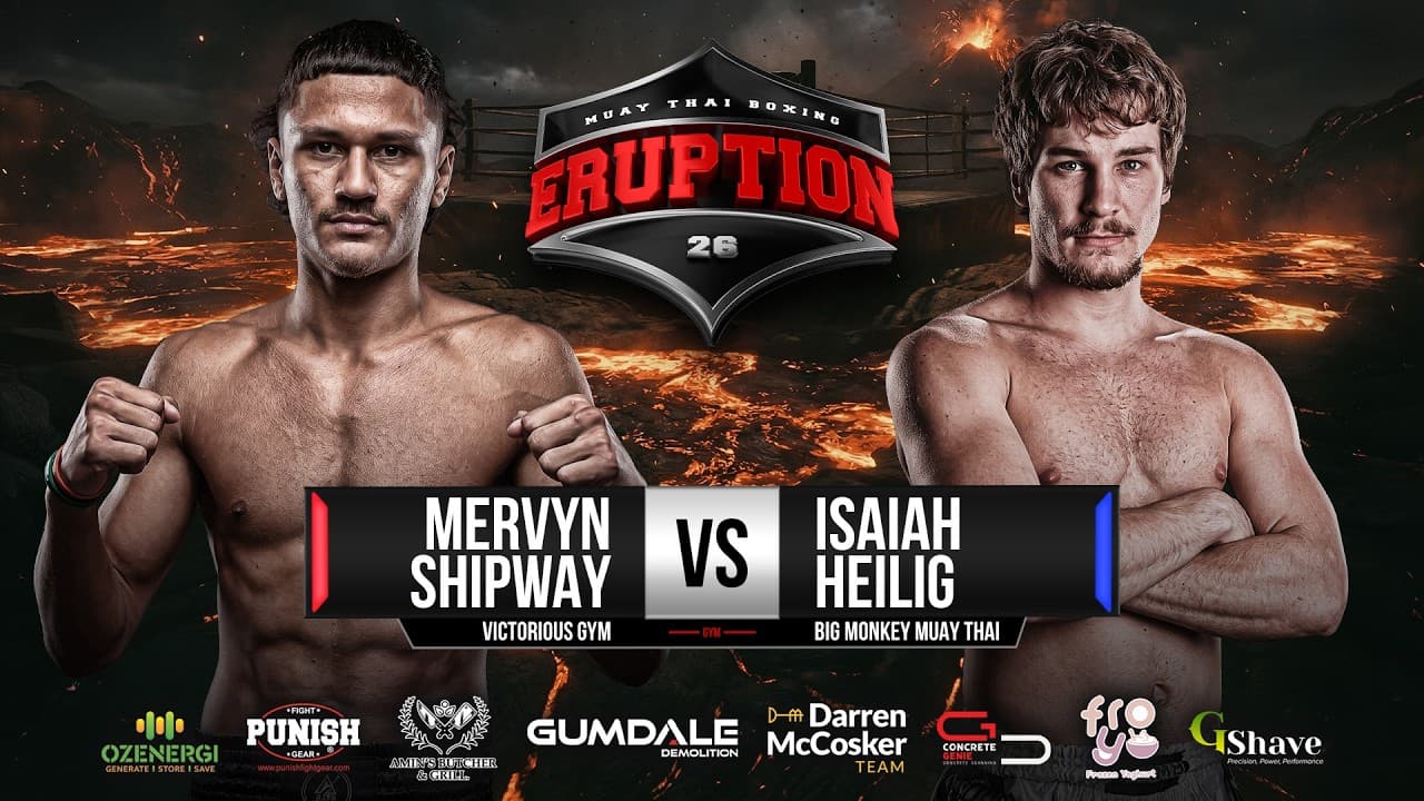 Mervyn Shipway Vs Isaiah Heilig - Eruption Muay Thai 26
