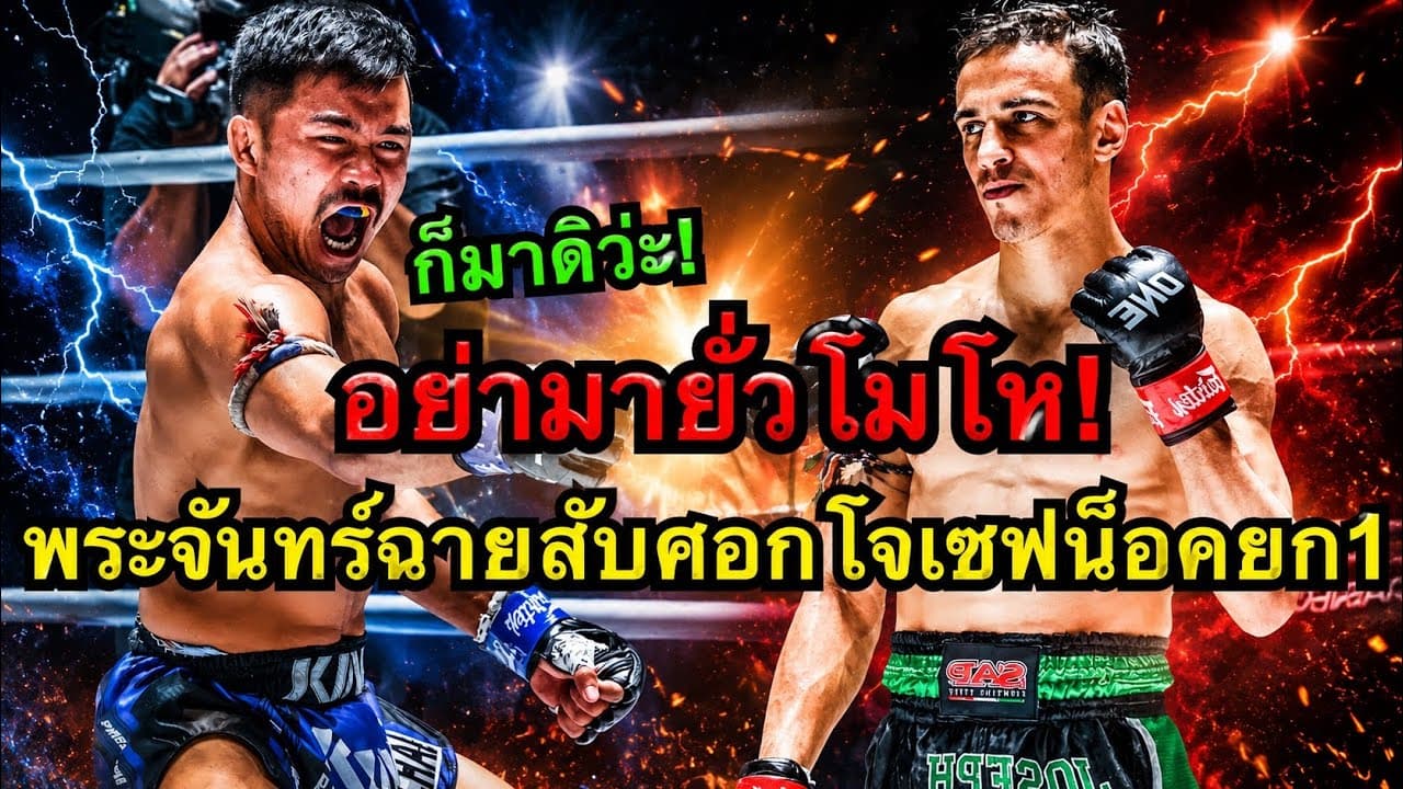 ปากดีต้องสยบด้วยศอก! พระจันทร์ฉาย พี.เค.แสนชัยมวยไทยยิม vs Joseph Lasiri