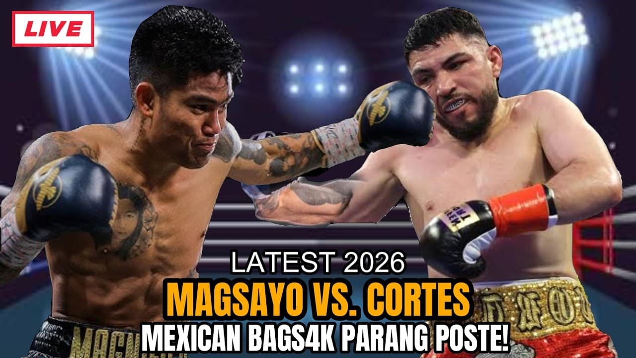JULY 30 2026 | MAGSAYO VS CORTES! MEXICAN CHAMPION BAGSAK PARANG TINUMBANG POSTE!