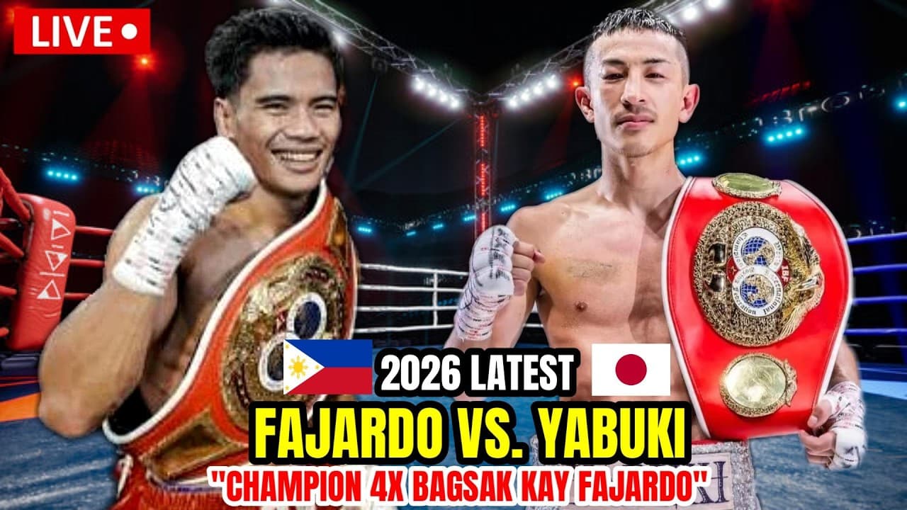 LATEST 2026 | FAJARDO vs YABUKI | CHAMPION 4X BAGSAK KAY FAJARDO!