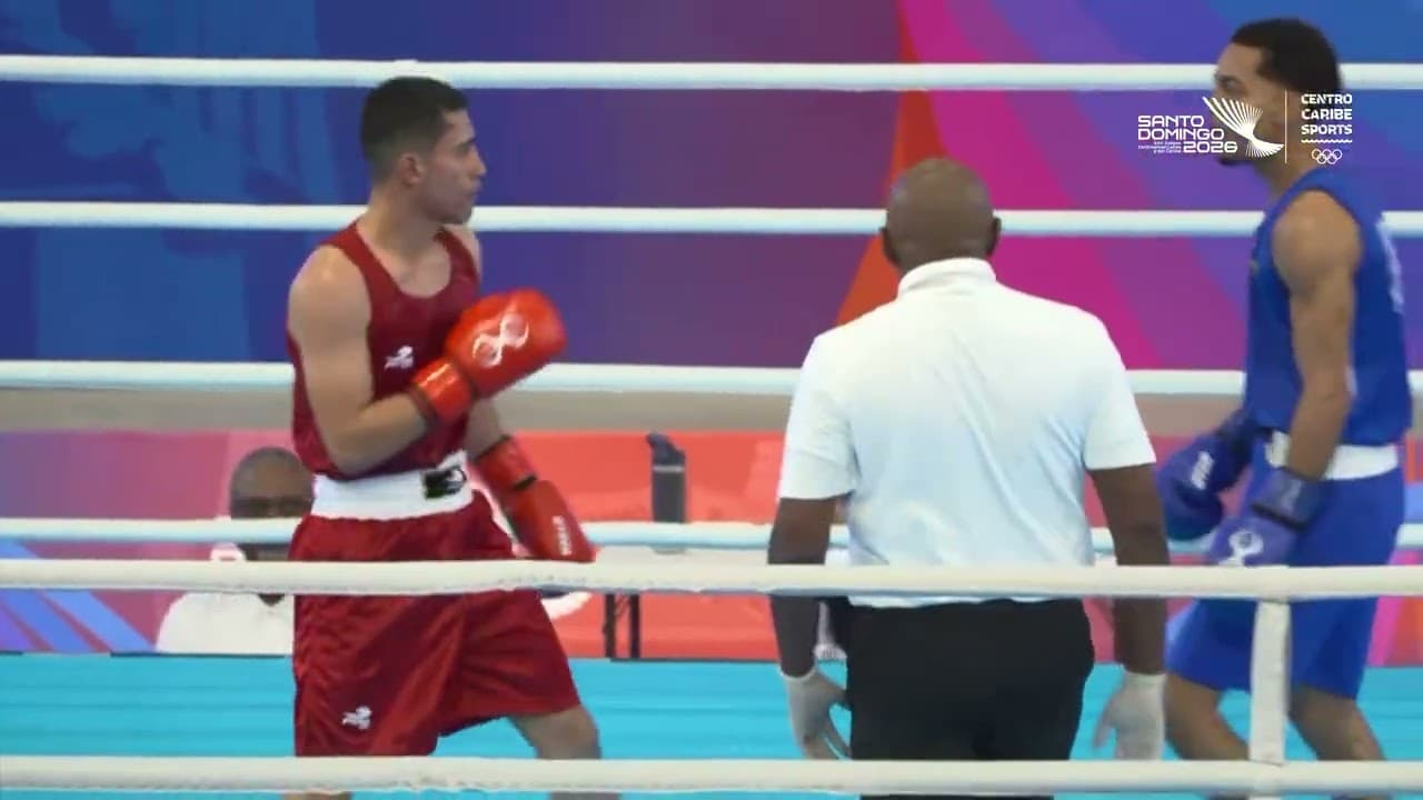 Christopher Santos (MEX) vs. Wesley Santana (ISV) Central American & Carribbean Games 2026 (55kg)