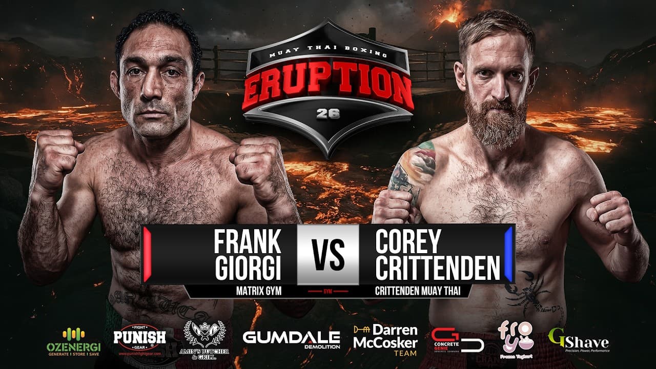 Frank Giorgi Vs Corey Crittenden - Eruption Muay Thai