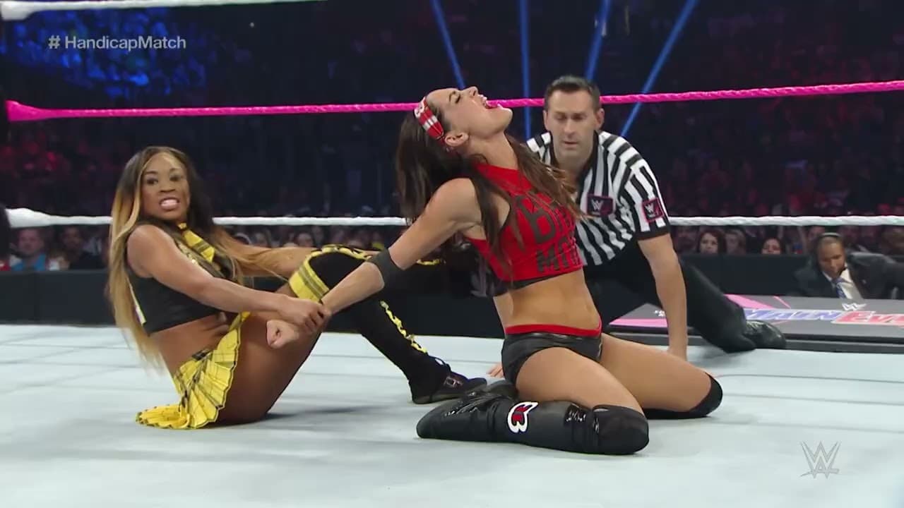 WWE Main Event Brie Bella vs Cameron Layla Nikki  Bella & Summer Rae 10/7/14