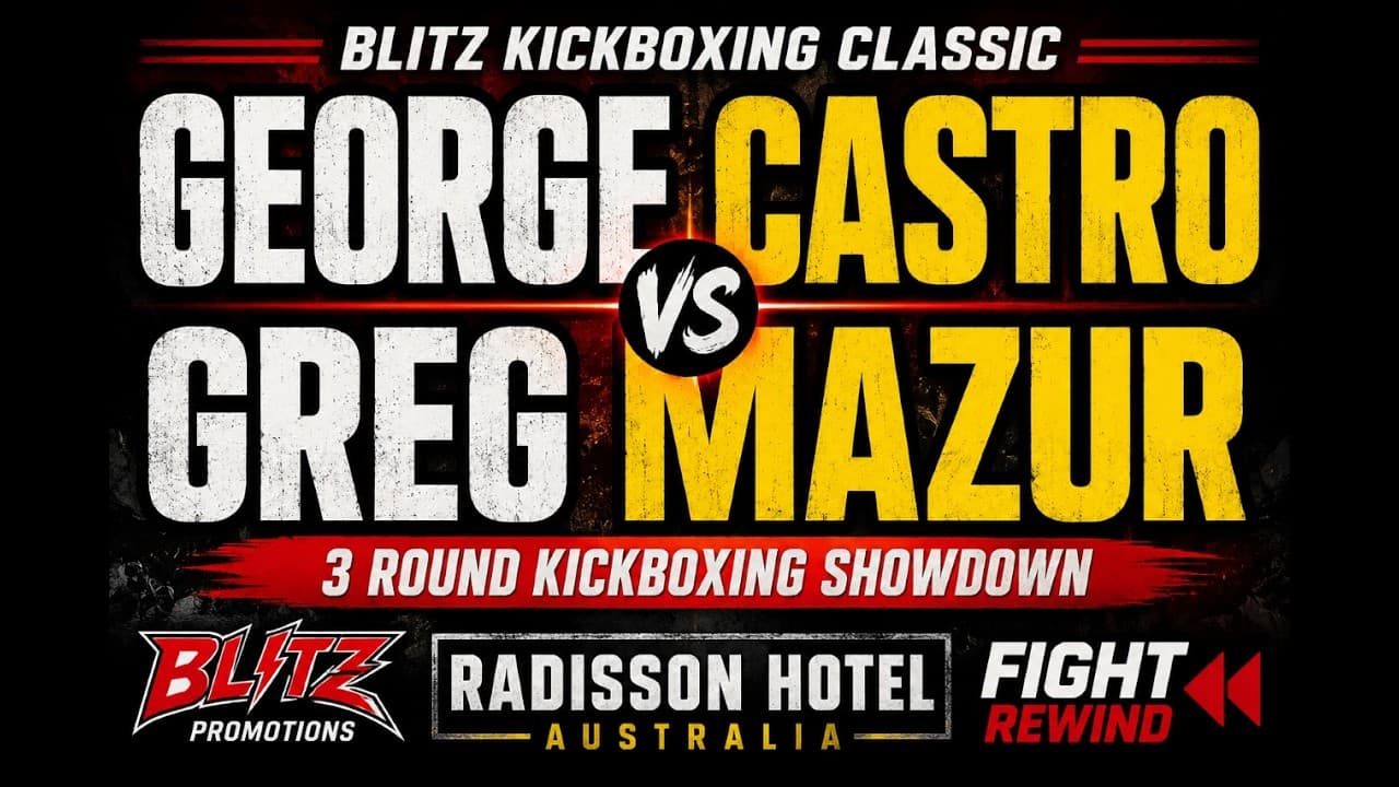 🥊 BLITZ KICKBOXING CLASSIC | George Castro vs. Greg Mazur 🥊