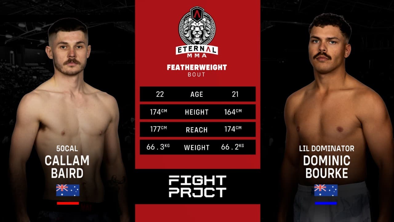 Eternal MMA 108: Callam Baird VS Dominic Bourke | FULL FIGHT