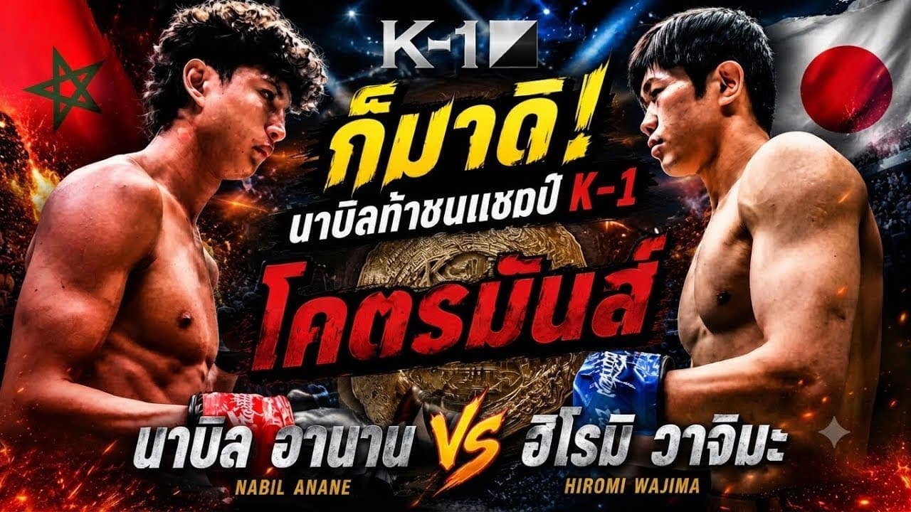 ก็มาดิ! นาบิลท้าชนแชมป์K-1 โคตรมันส์ นาบิล อานาน vs ฮิโรมิ วาจิมะ 2026-08-04 12:57