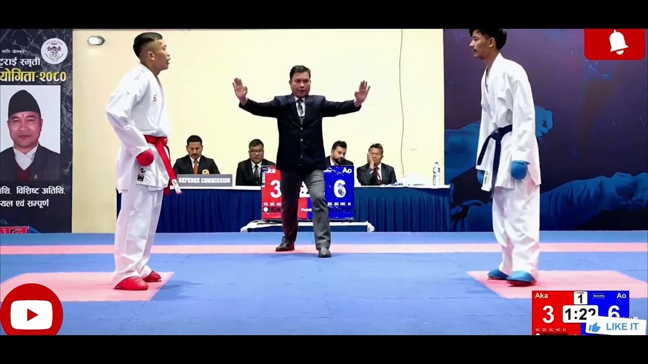 3rd Krishna prasad national Game.. Yam Bahadur (APF AKA🔴)  VS Rahul (Lumbini Province AO🔵)..