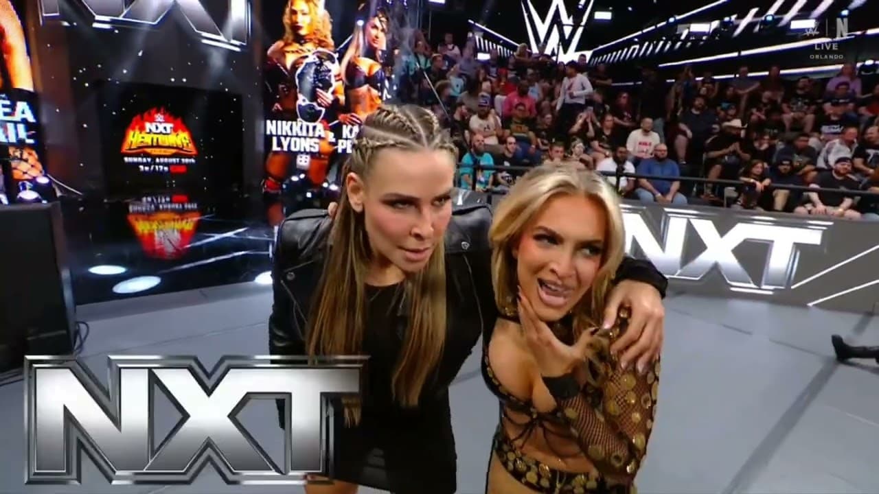 WWE NXT JAIDA PARKER & THEA HAIL VS KARMEN PETROVIC & NIKITA LYONS 08/04/26