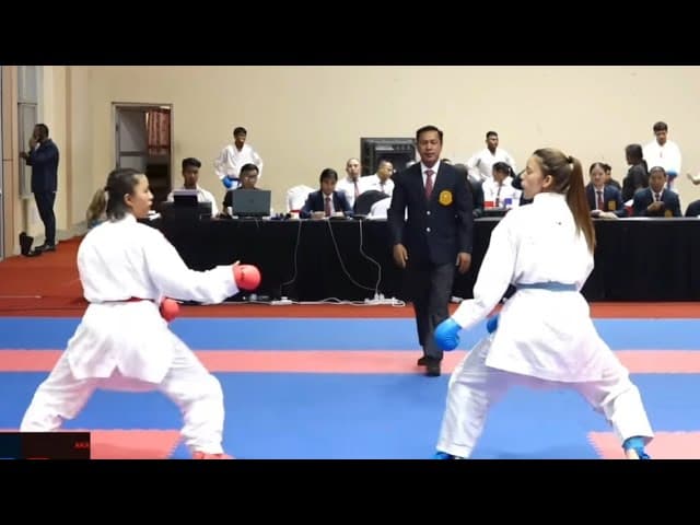 2nd B.P game. -50 k.g Female Final Match. Sabina Shrestha (NPC AKA🔴) VS Priyanka Shahi (Army AO 🔵)..