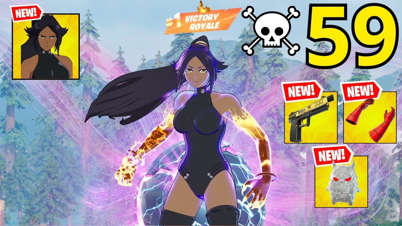 YORUICHI SHIHOIN (Bleach) Gameplay Wins Zero Build (NEW FORTNITE CHAPTER 7 SEASON 3)