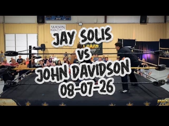 PWA Wrestling: John Davidson vs Jay Solis 08-07-26
