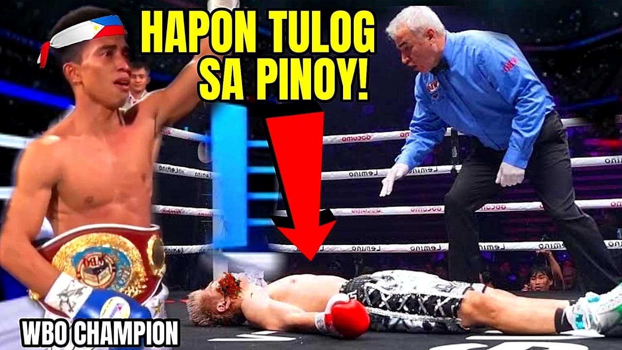 PINOY NA PATABA SA JAPAN NAG WBO CHAMPION! JAPANESE TULOG SA ISANG SUNTOK!
