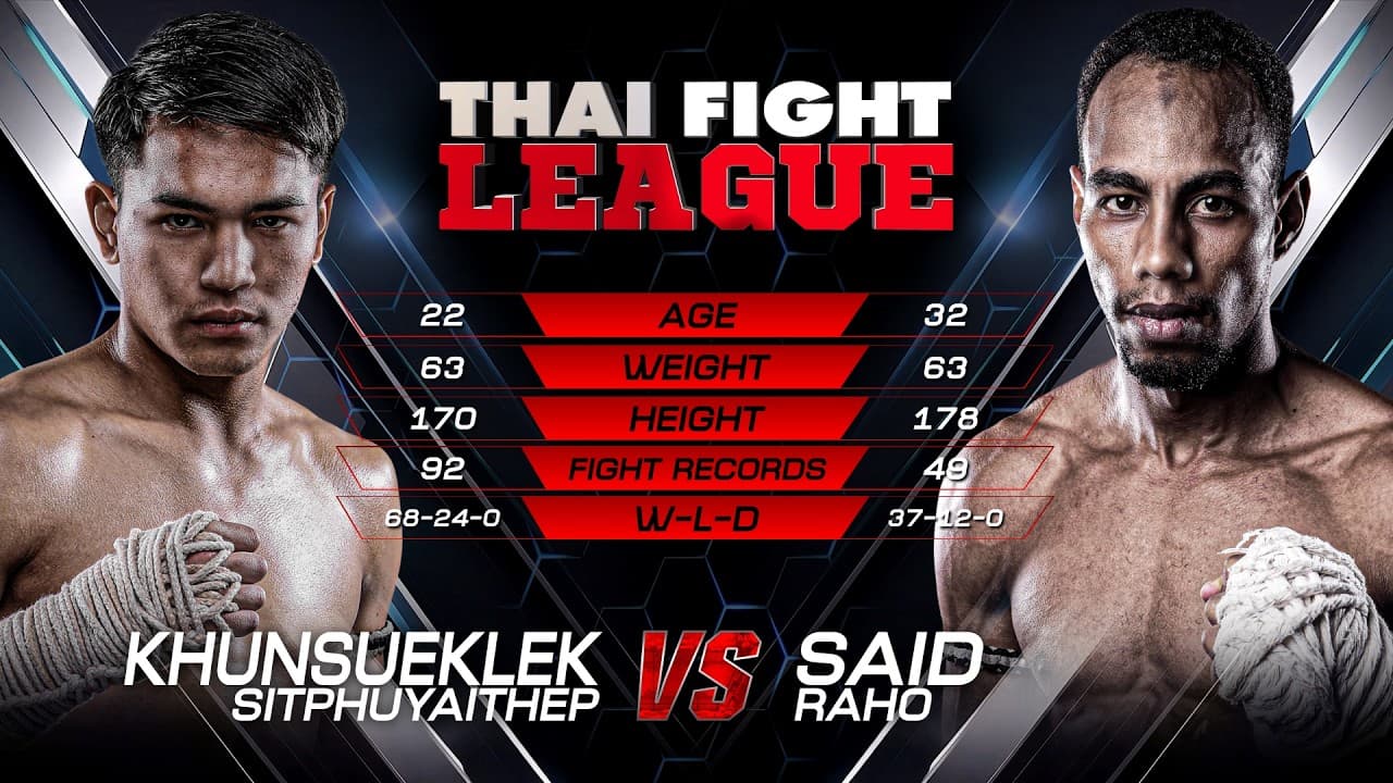 Khunsueklek Sitphuyaithep vs. Said Raho | THAI FIGHT LEAGUE 108 | 2 August 2026