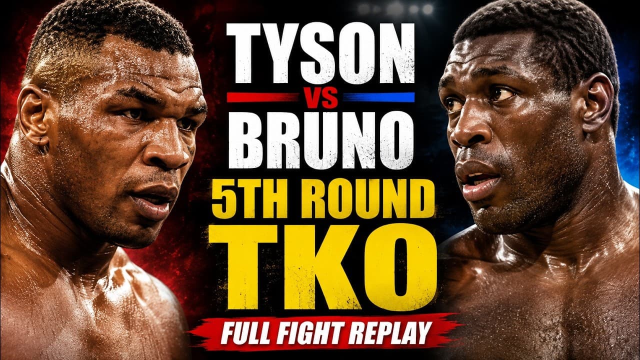 Mike Tyson vs Frank Bruno: Full Fight Replay | Tyson’s Brutal 5th-Round TKO