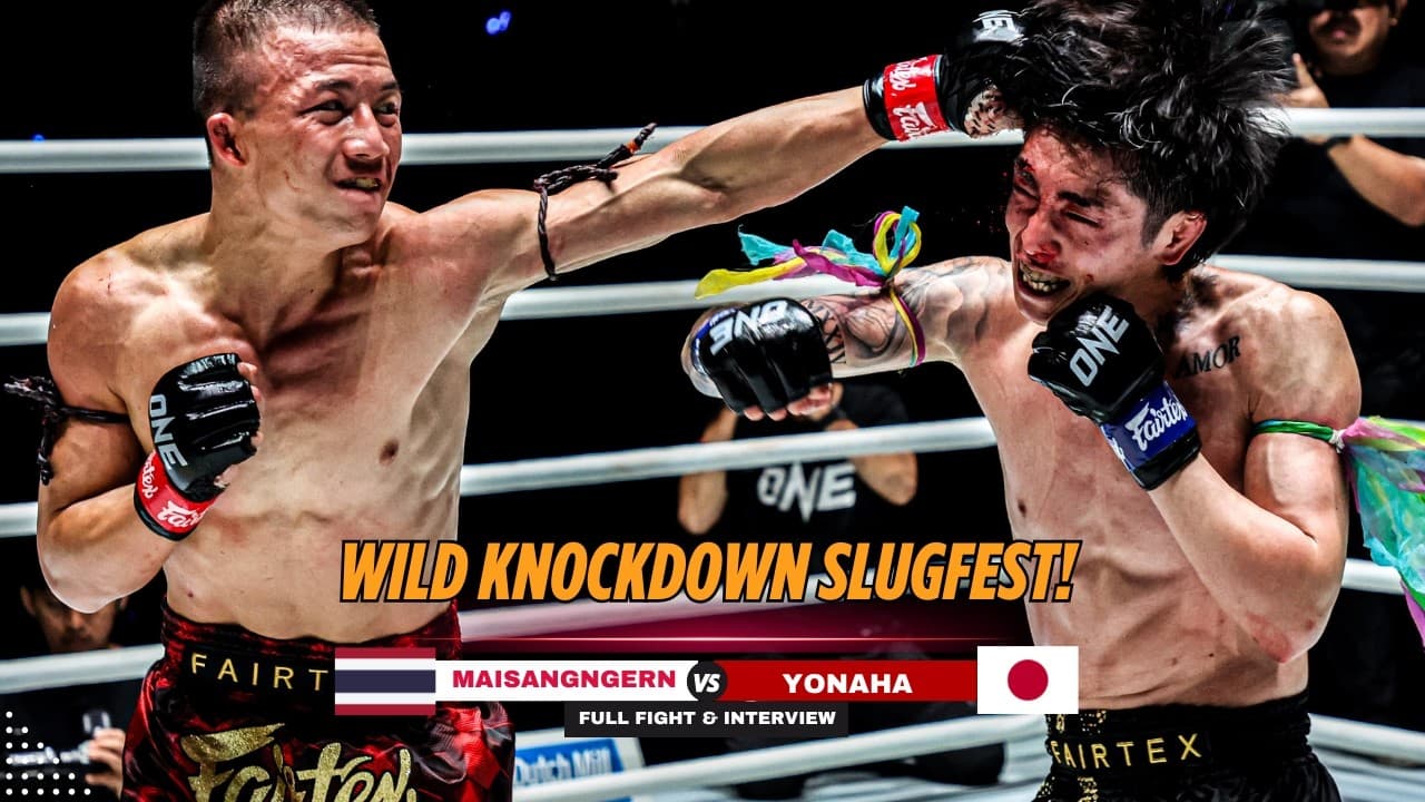INSANE 3-KNOCKDOWN THRILLER! Maisangngern Survives Late Scare To Beat Yonaha!