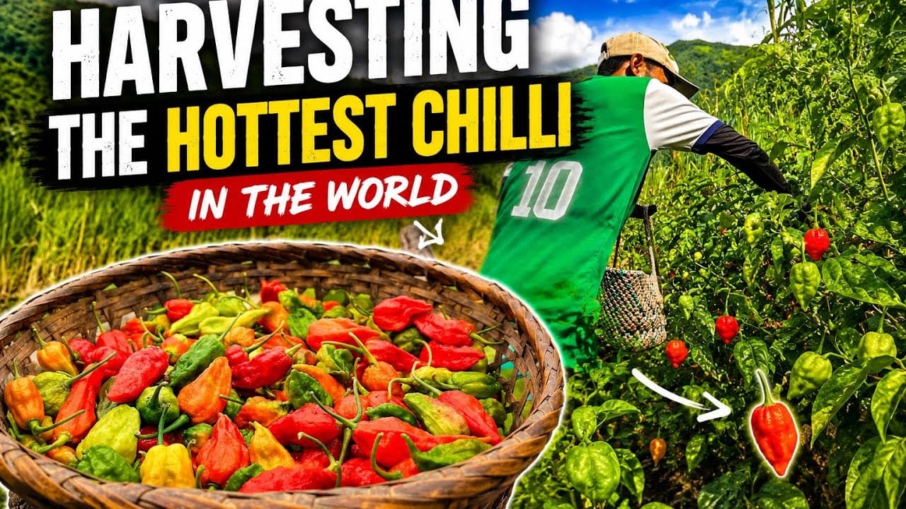 A bountiful harvest of king chilli 🌶️