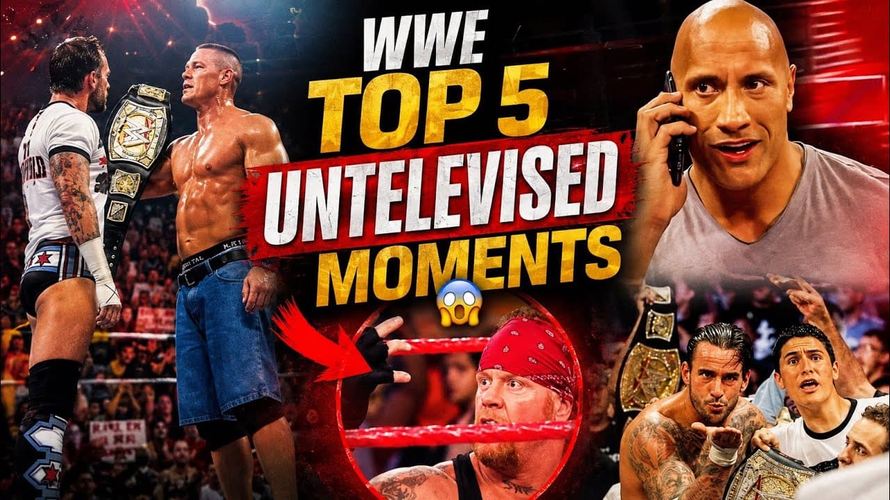 WWE के TOP 5 UNTELEVISED Moments जो TV पे कभी नहीं दिखाए गए! 😱