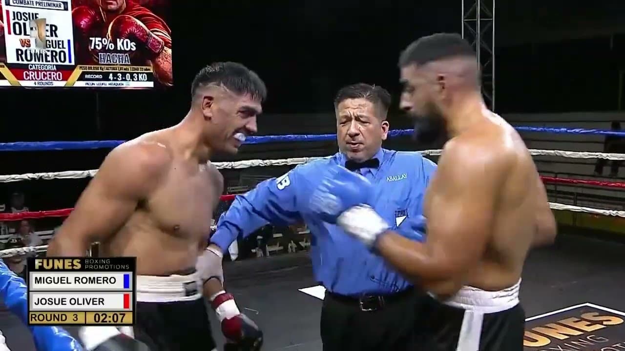 Josue Manuel Oliver vs  Miguel Alejandro Romero Full Fight.