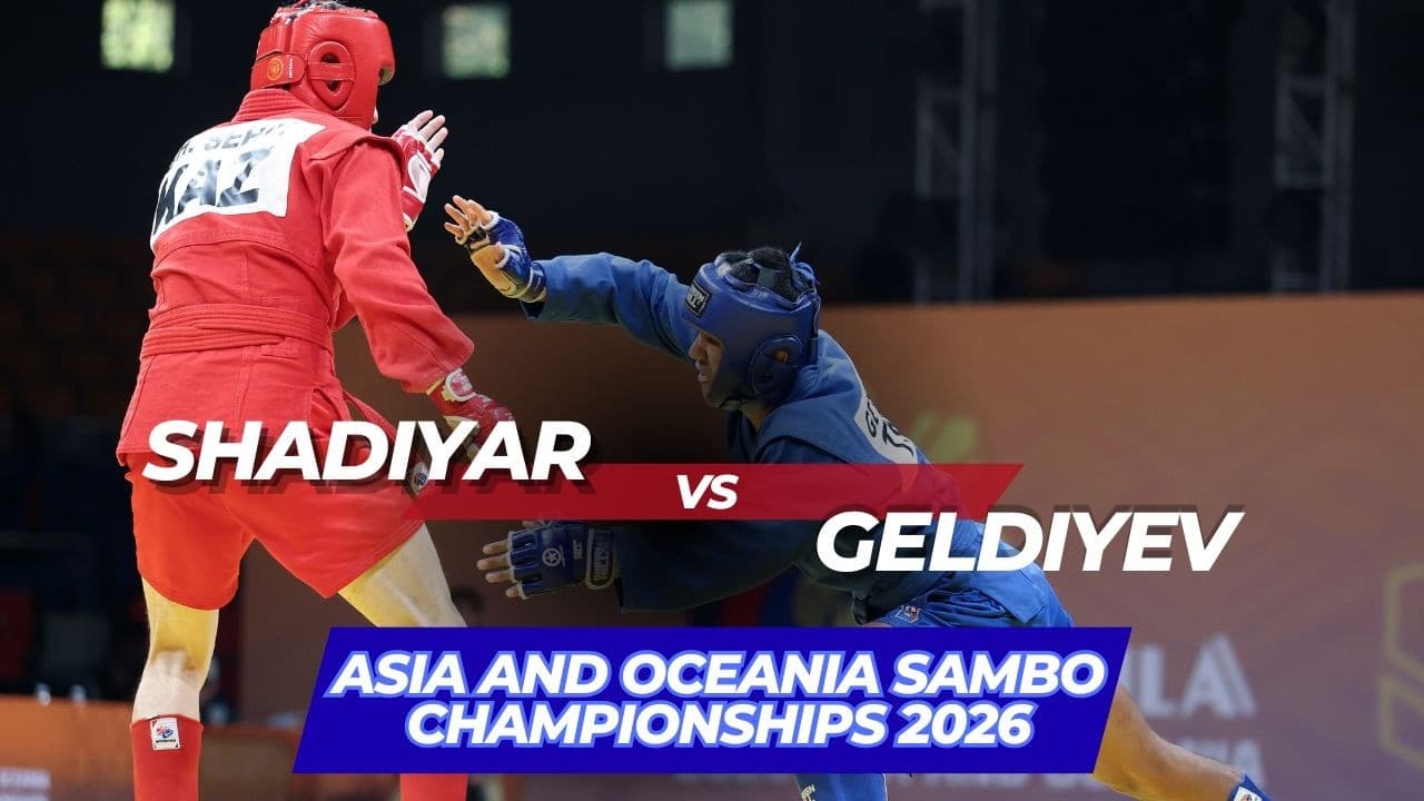 SHADIYAR (KAZ) vs GELDIYEV (TKM) - Asia and Oceania SAMBO Championships 2026
