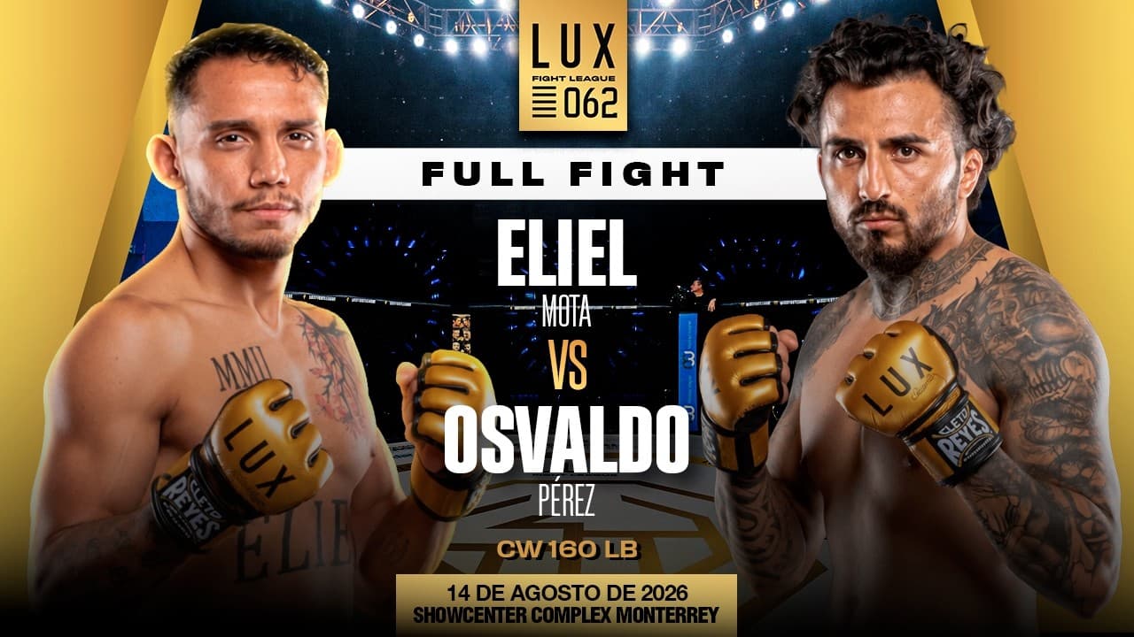 Eliel Mota vs Osvaldo Pérez , conexión fulminante al cuerpo👊🔥 #luxfightleague