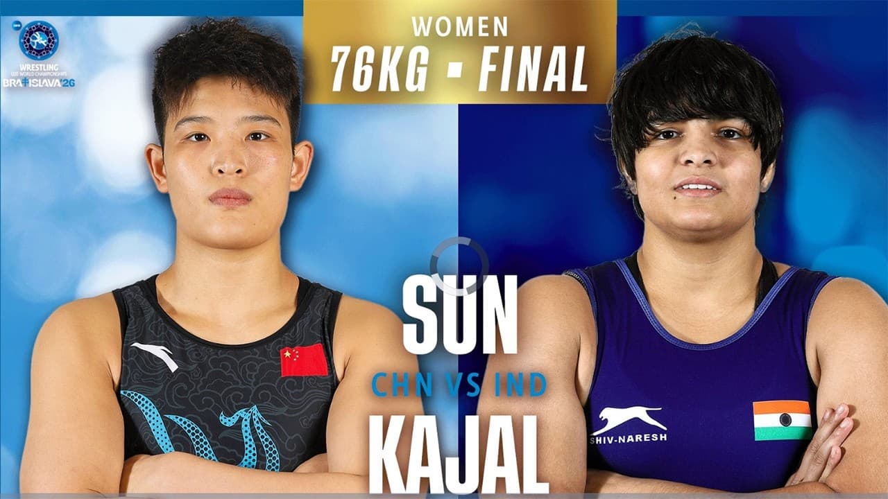 BEST OF FINAL 🇮🇳💥🇨🇳 Kajal KAJAL vs. Jingru SUN | 2026 U20 World Wrestling Championships | WW 76Kg