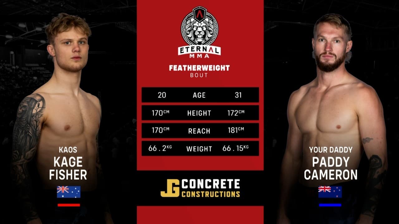 Eternal MMA 109: Kage Fisher VS Paddy Cameron | FULL FIGHT