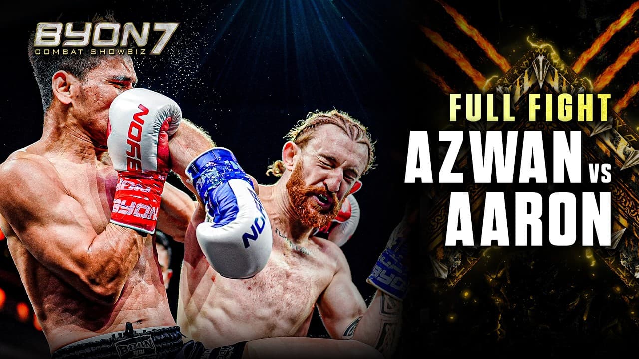 AZWAN CHE WIL VS AARON 'THE BOUNTY HUNTER' CLARKE (BYON COMBAT SHOWBIZ VOL.7)  FREE FIGHT