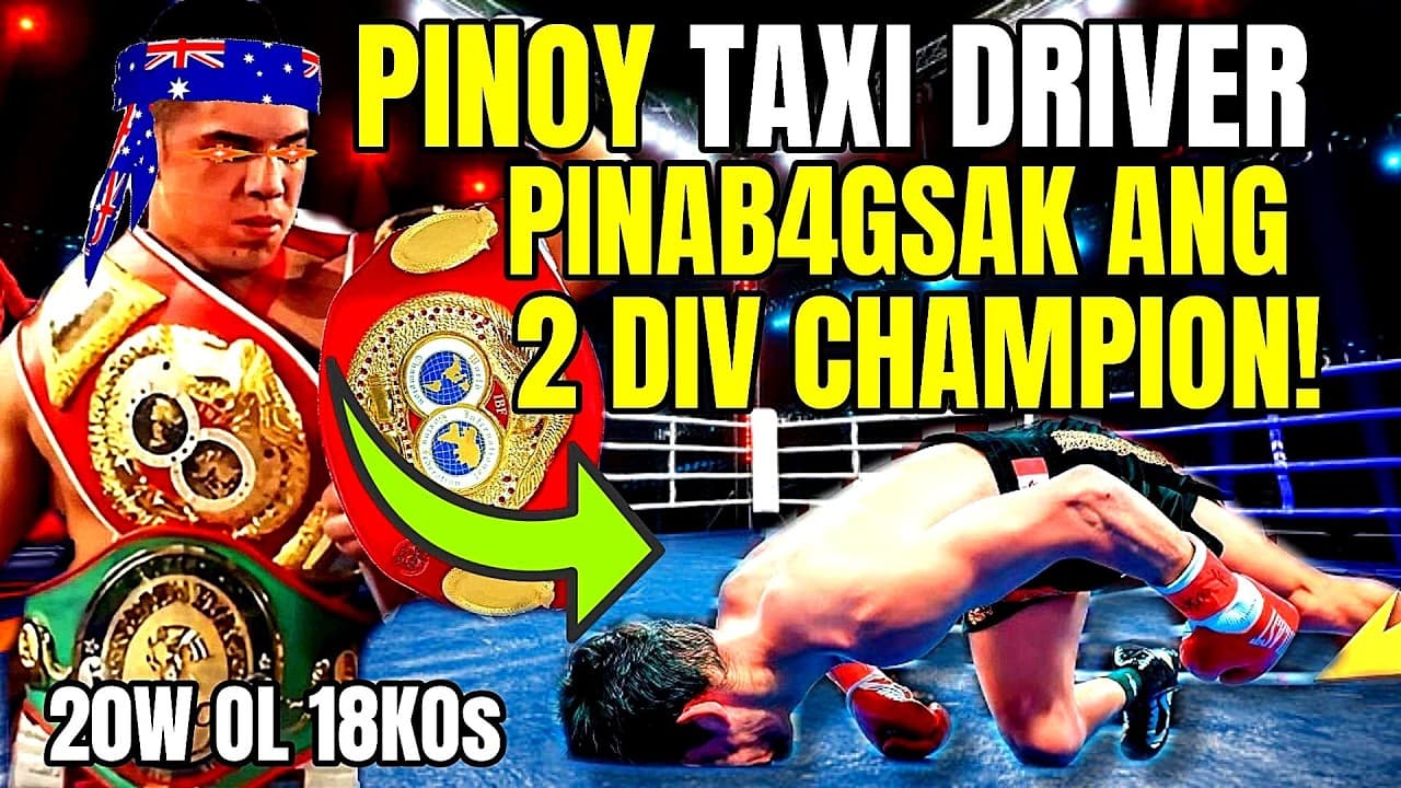 2 DIVISION CHAMPION BAGSAK SA PINOY TAXI DRIVER NA PINAHIYA!
