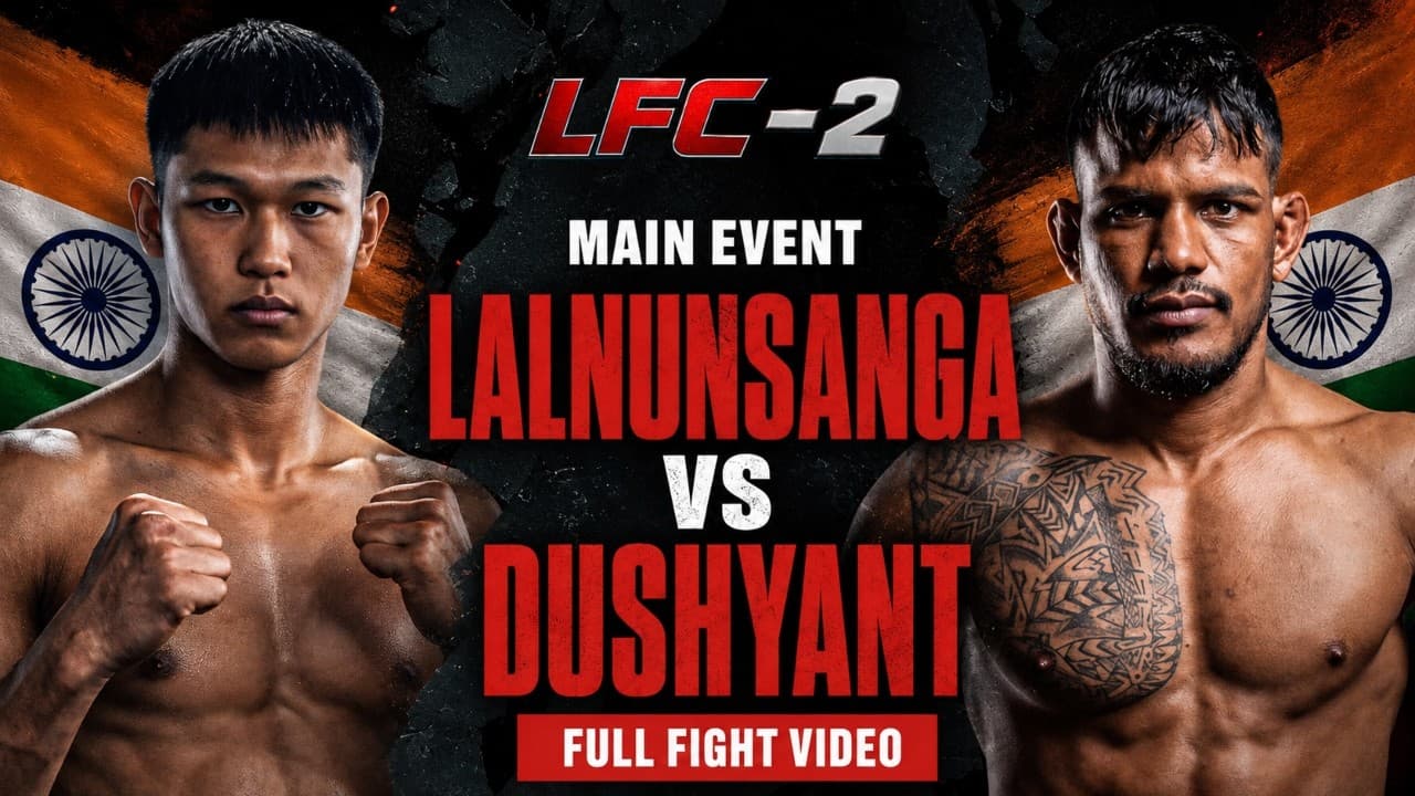 Lalnunsanga vs Dushyant Singh | FULL FIGHT | LFC 2 | Hyderabad | Indian MMA