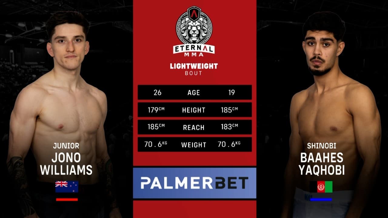 Eternal MMA 109: Jono Williams VS Baahes Yaqhobi | FULL FIGHT