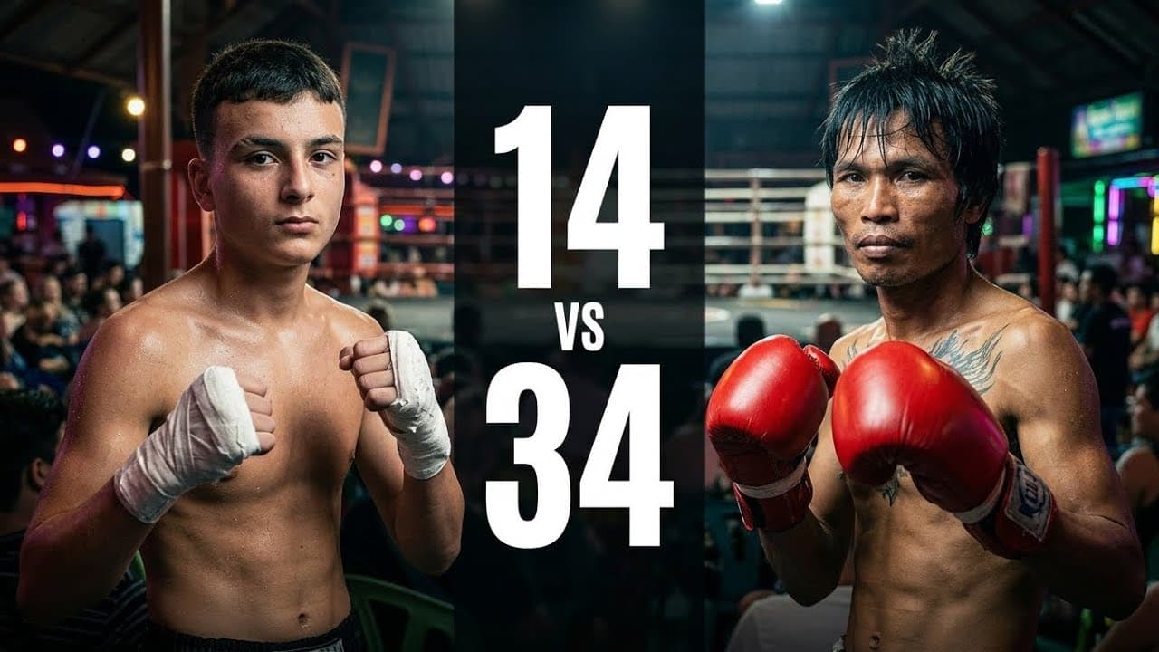 14 vs 34 | Muay Thai Fight in Thailand 🇹🇭