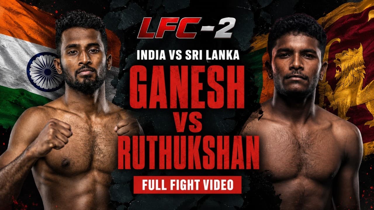 Ganesh Raj (India) vs Ruthukshan (Sri Lanka) | FULL FIGHT | LFC 2 | Hyderabad | Indian MMA