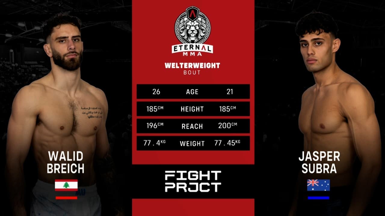 Eternal MMA 109: Walid Breich VS Jasper Subra | FULL FIGHT