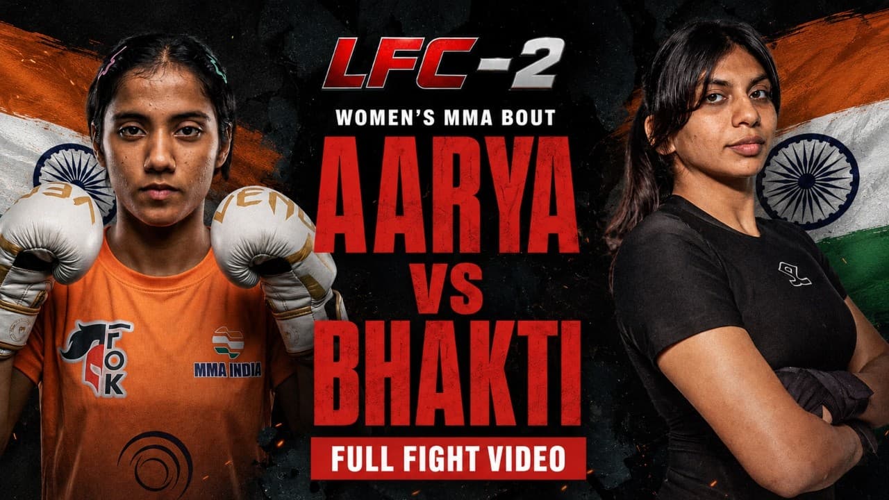 Aarya Choudhary vs Bhakti Katudia | FULL FIGHT | LFC 2 | Hyderabad | Indian MMA