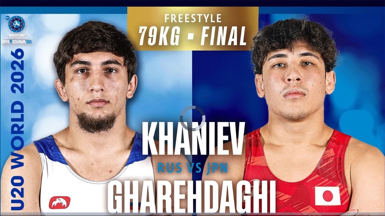 🇯🇵🏅🇷🇺 Keyvan GHAREHDAGHI vs Ismail KHANIEV | 2026 U20 World Championships | Gold Medal | FS 79Kg