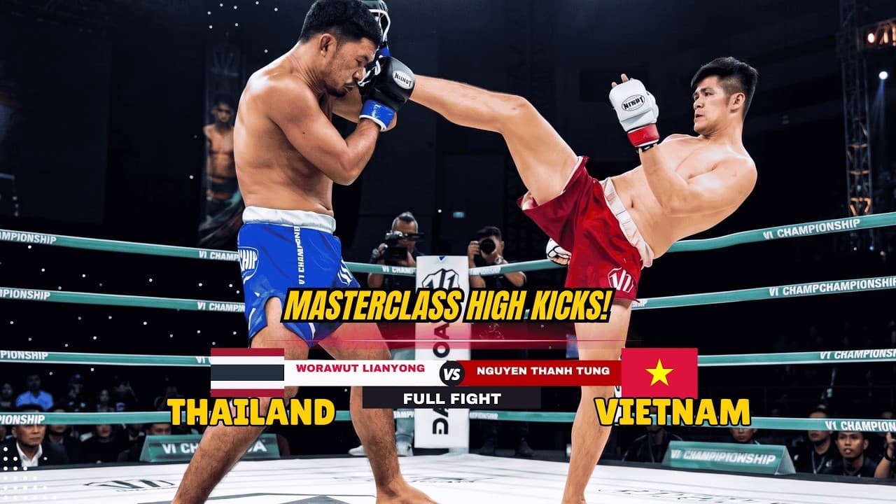 PINPOINT HEAD KICK CLINIC! Nguyen Thanh Tung Shuts Down Worawut In Vietnam!