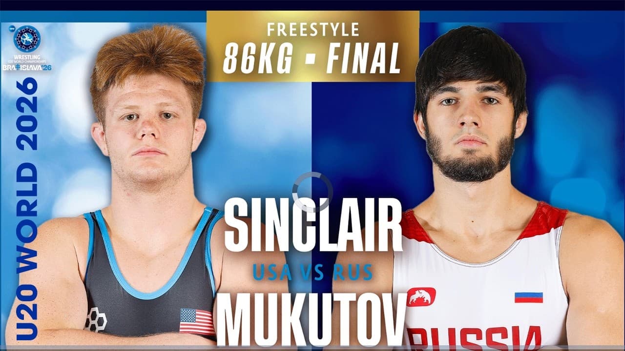 Elite Striking Techniques! 🇺🇸🔥🇷🇺 A. J. SINCLAIR vs A. MUKUTOV | 2026 U20 World Championships | FS 86