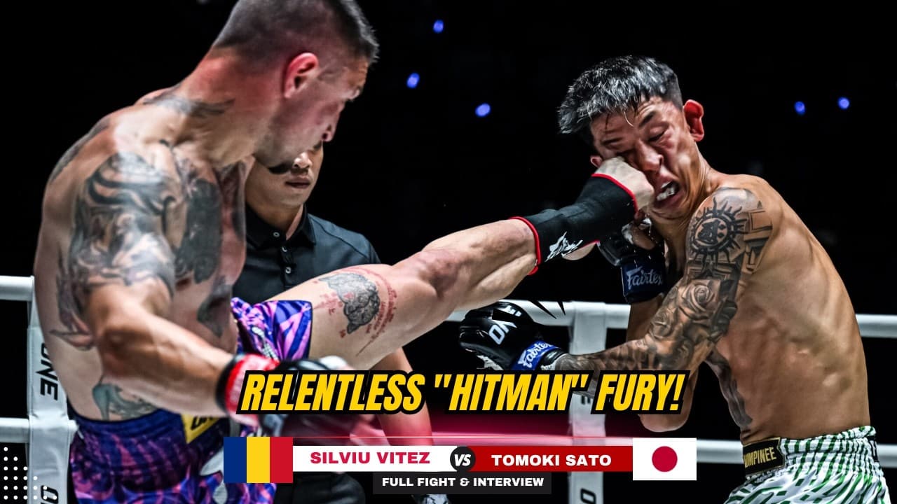 CRUSHING KNEE & LETHAL ELBOW! Silviu Vitez Smashes Tomoki Sato For Doctor Stoppage!