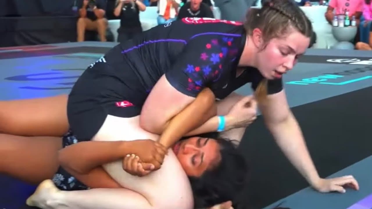 Radhika first great outdoor  jiu jitsu women match