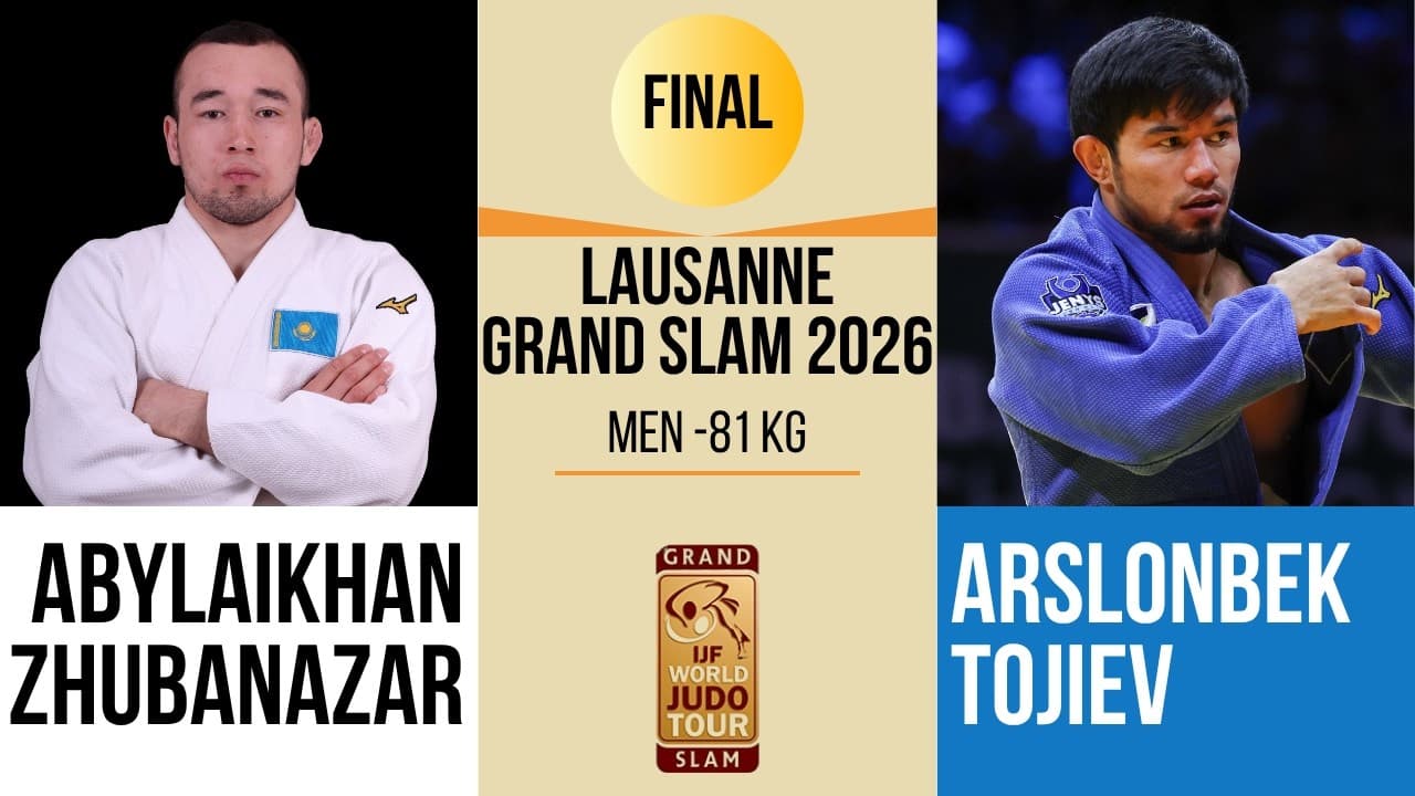 Abylaikhan ZHUBANAZA VS RArslonbek TOJIEV | Lausanne Grand Slam 2026 | BRONZE -81 kg