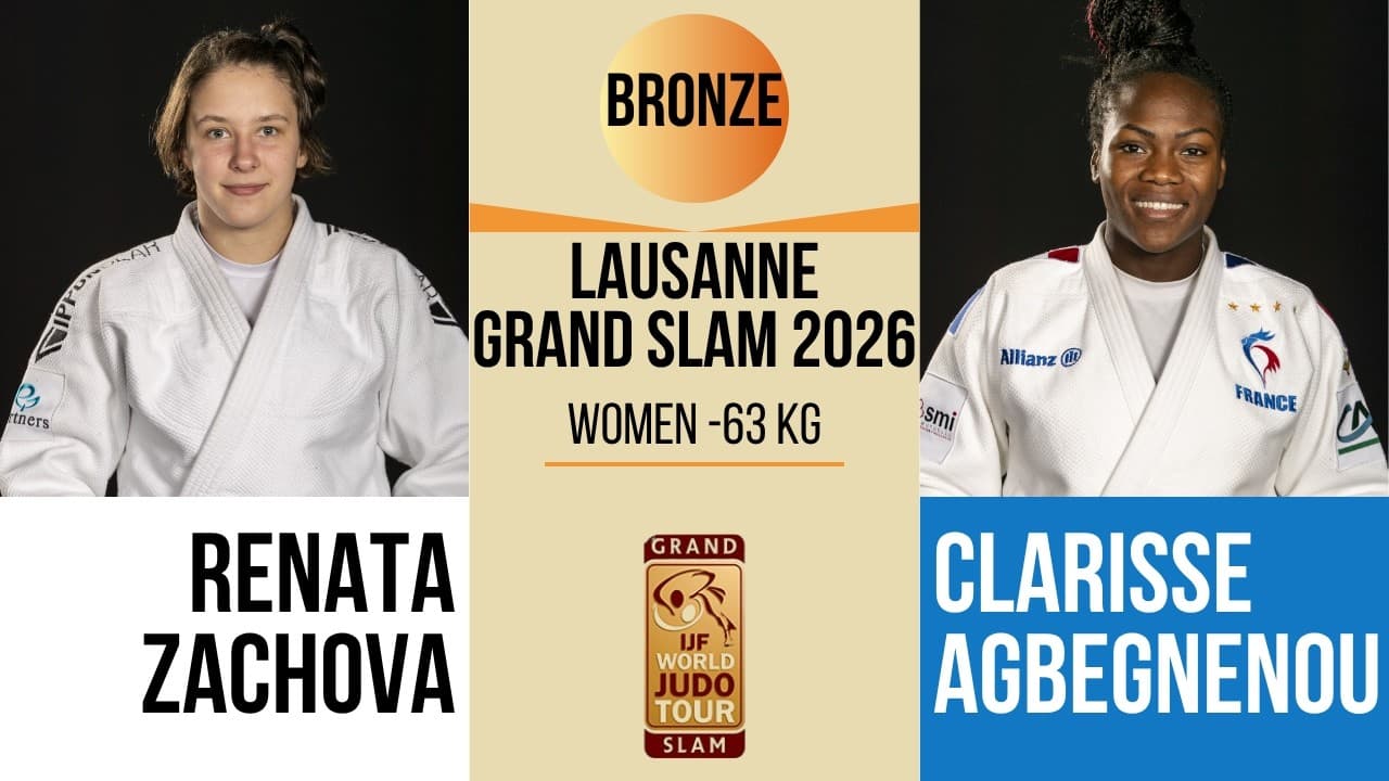 Renata ZACHOVA VS Clarisse AGBEGNENOU | Lausanne Grand Slam 2026 | BRONZE -63 kg