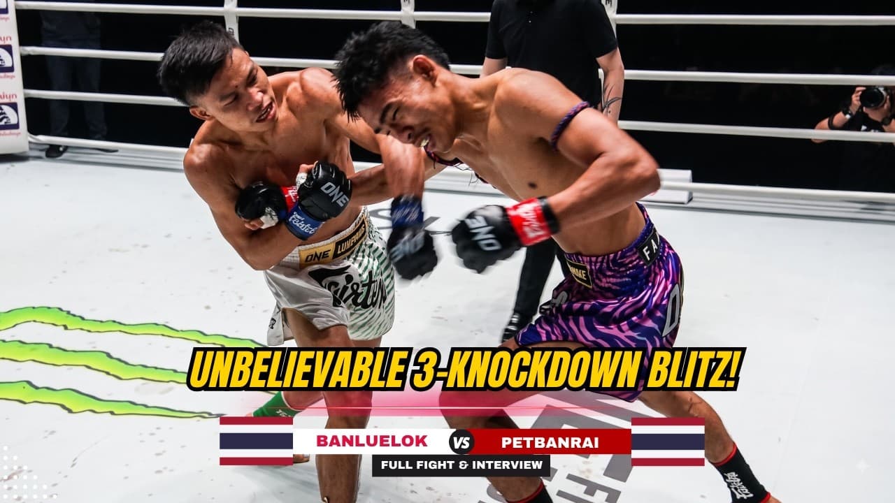 ONE LEFT HAND, THREE KNOCKDOWNS! Banluelok Crushes Petbanrai In Round 1!