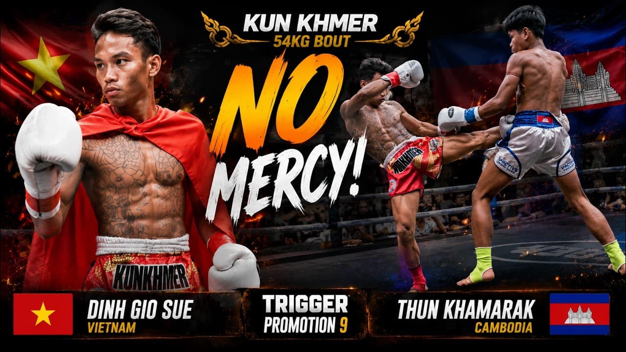 DINH GIO SUE (VIE) vs THUN KHAMARAK (CAM) | FULL FIGHT | KUN KHMER 54KG | TRIGGER PROMOTION 9 2026-09-01 09:11