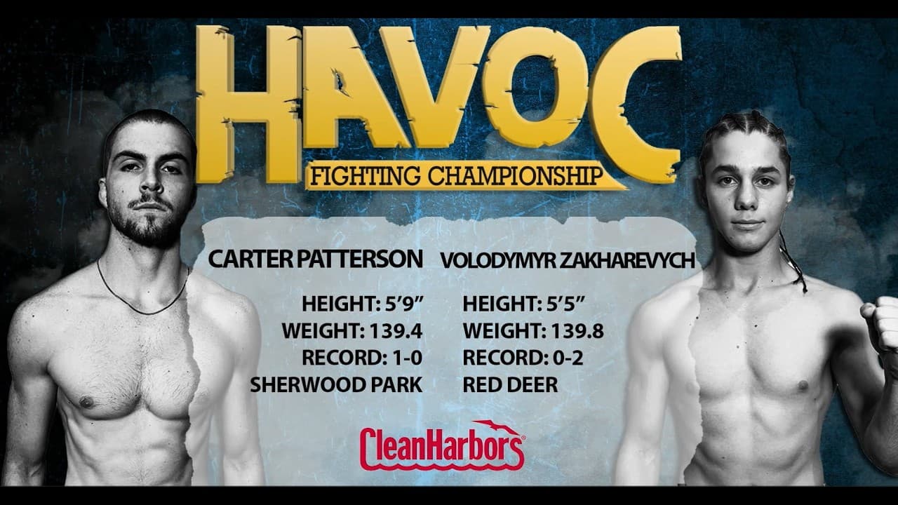 Volodymyr Zakharevych vs Carter Patterson | MMA Full Fight | HAVOC 22