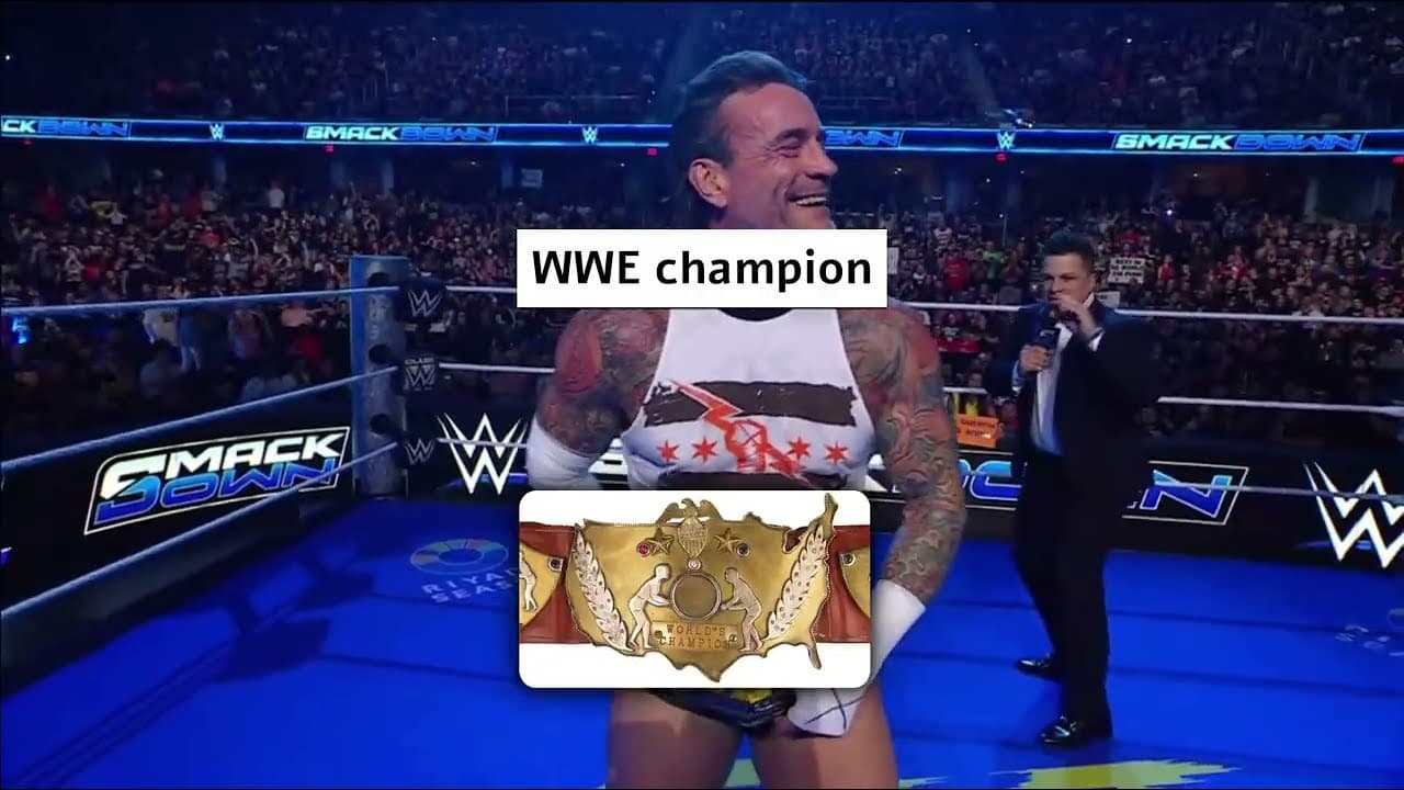 CM Punk vs. Johnny Gargano | Undisputed WWE Championship | WWE SmackDown Sept. 14, 2026