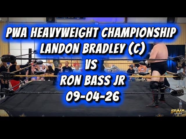 PWA Wrestling: PWA Heavyweight Championship Match, Landon Bradley (c) vs Rob Bass Jr 09-04-26