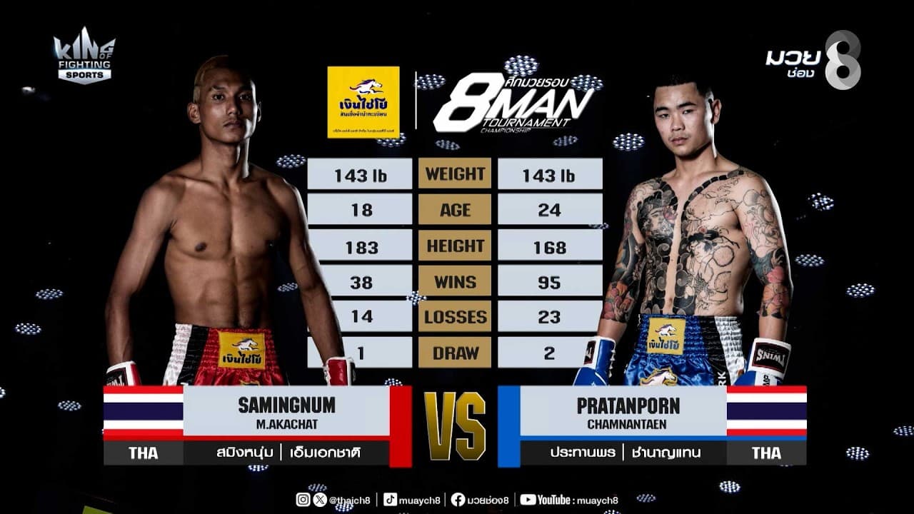 คู่เด็ดมวยมันส์ | สมิงหนุ่ม เอ็มเอกชาติ ดวล ประทานพร ชำนาญแทน